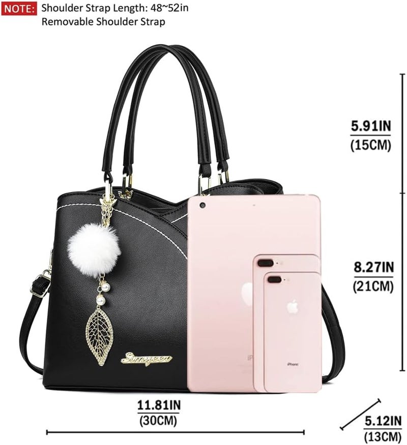 SiMYEER Purses and Handbags Top Handle Satchel Shoulder Bags Messenger Tote Bag for Ladies - Image 5